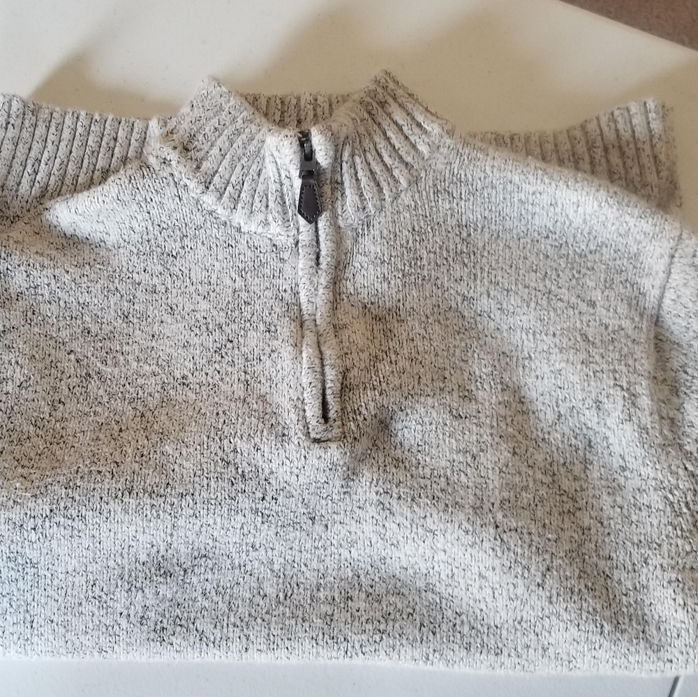 VINTAGE CHAPS RALPH LAUREN MEN'S 1/4 ZIP PULLOVER SWEATER SIZE MEDIUM - Picture 3 of 5